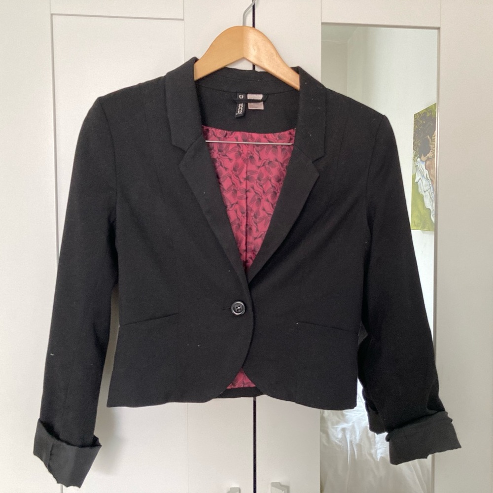 H&M Short Blazer Black